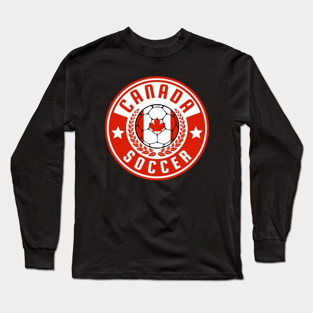 Canada Soccer Long Sleeve T-Shirt by footballomatic